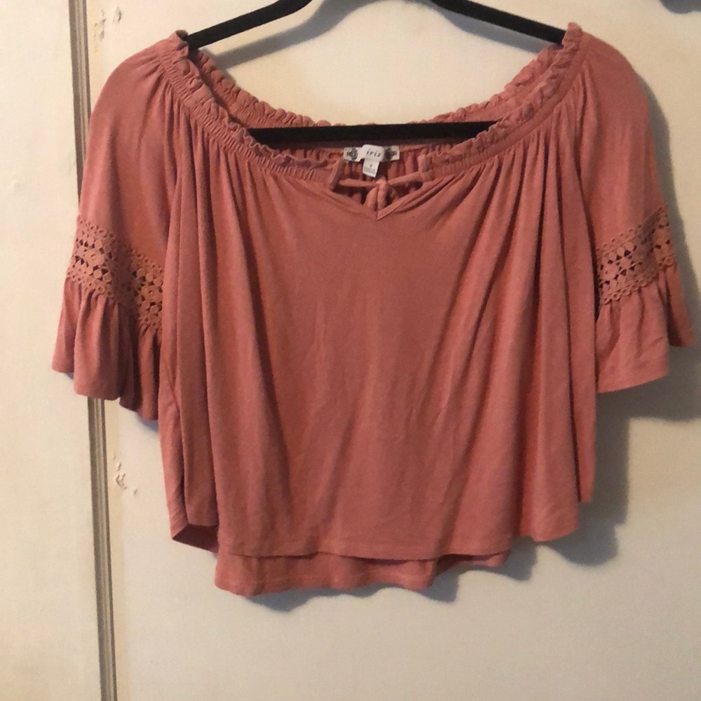 Blush crop top